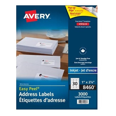 Picture of Labels-Address Easy Peel White 1x2-5/8 3000/Box