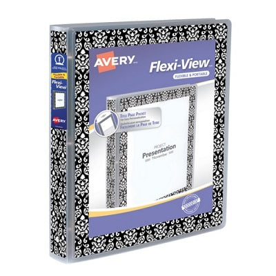 Picture of Binder-Overlay, Flexi-View 1" Round, Black & White