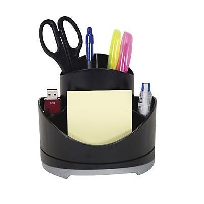 Picture of Desk Organizer-Rotary Iceland, Black/Silver