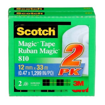 Picture of Tape-Transparent Magic 12.7mmx33m Boxed, 2/Pack