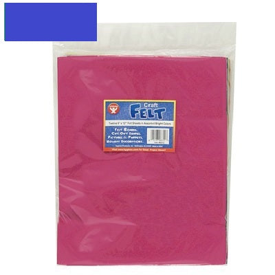 Picture of Felt Sheets-9x12" Blue, 12/Pack