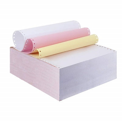 Picture of Computer Paper-3-Part 9.5x11 Ncr White/Canary/Pink Plain