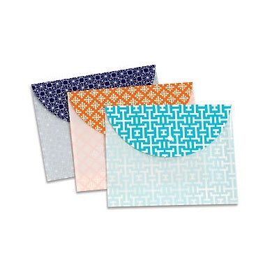 Picture of Envelope-Poly, Fashion Snap, Letter, Assorted 3/Pack