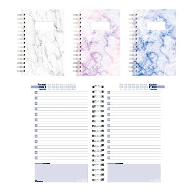 Picture of Planner-Perpetual, Daily, Poly Cover 8x5 Bilingual