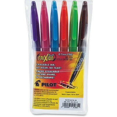 Picture of Pen-Stick, Frixion 0.7mm Erasable Gel-6 Colour Set