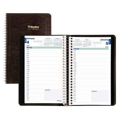 Picture of Planner-Daily, Hard 8x5 Black, English 2022