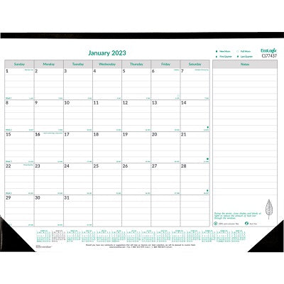 Picture of Calendar Pad-Desk Monthly 22x17 Ecologix English 2023