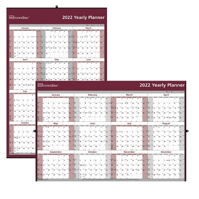 Picture of Planner-Wall, Yearly 32x48 Laminated English 2022