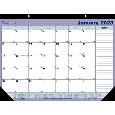 Picture of Calendar Pad-Desk Monthly 21-1/4x16 English 2023