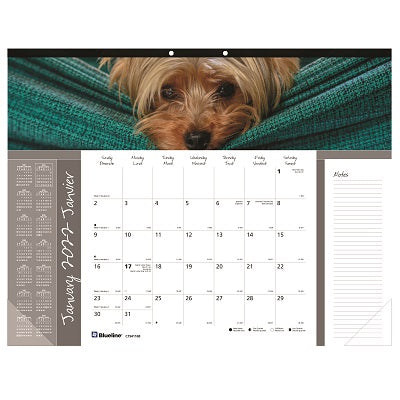 Picture of Calendar Pad-Desk Monthly 22x17 Man'S Best Friend(Dogs) 2022