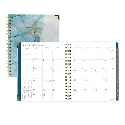 Picture of Planner-Weekly/Monthly, 9-1/4x7-1/4 Quartz Turquoise 2022