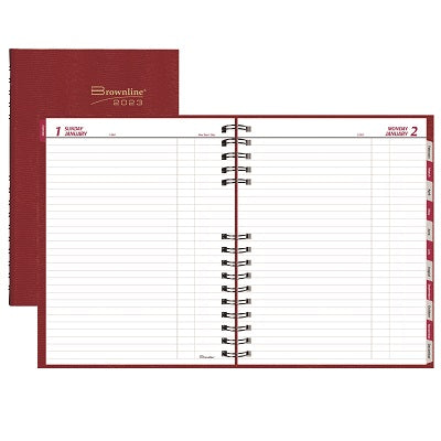 Picture of Planner-Daily, Coilpro 10x7-7/8 Red, English 2023