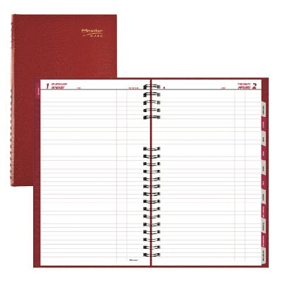 Picture of Planner-Daily, Coilpro 13-3/8x7-7/8 Cash Red, English 2022