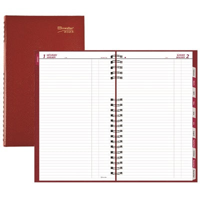 Picture of Planner-Daily, Coilpro 13-3/8x7-7/8 Cash Red, English 2023