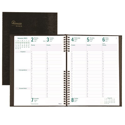 Picture of Planner-Weekly, 5 Day Coilpro 10-1/4x7-5/8 Black, Eng. 2023