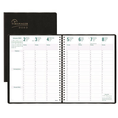 Picture of Planner-Weekly, 7 Day 11x8-1/2 Black, English 2023