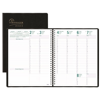 Picture of Planner-Weekly, 6 Day 11x8-1/2 Black, English 2023