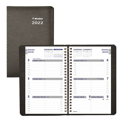 Picture of Planner-Weekly, Wire 8 X 5 Net Zero Carbon Black 2022