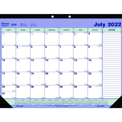 Picture of Calendar Pad-Academic Desk Monthly 21-1/4x16 English 2023