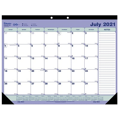 Picture of Calendar Pad-Academic Desk Monthly 21-1/4x16 English 2022