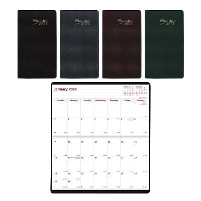 Picture of Planner-2 Year Monthly 6-1/2x3-1/2 Assorted, English 2022