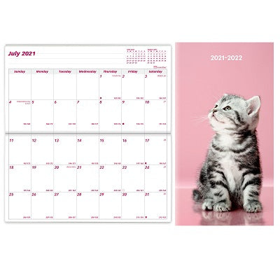 Picture of Planner-18 Month, 6-1/2x3-1/2 Cat Bilingual 2022