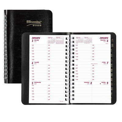 Picture of Planner-Weekly, Wire 6x3-1/2 Black, English 2022