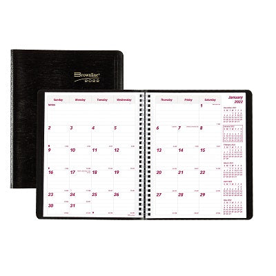 Picture of Planner-14 Month, Wire 8-7/8x7-1/8 Black, English 2022