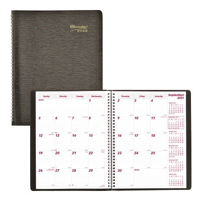 Picture of Planner-16 Month, Wire 11x8-1/2 Black, English 2022