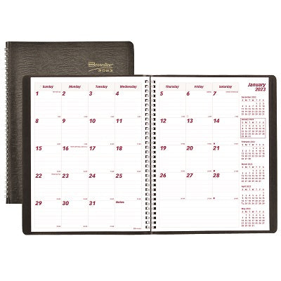 Picture of Planner-16 Month, Wire 11x8-1/2 Black, English 2023