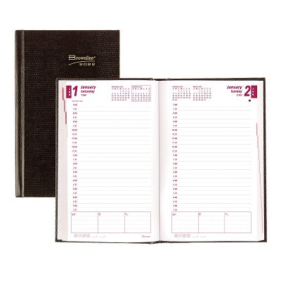 Picture of Planner-Daily, Hard 8x5 Black, English 2022