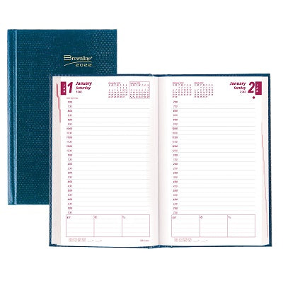 Picture of Planner-Daily, Hard 8x5 Blue, English 2022