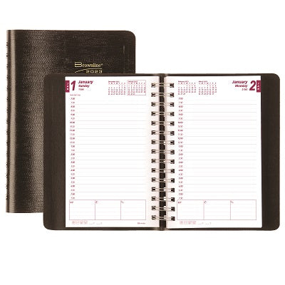 Picture of Planner-Daily, Wire 8x5 Black, English 2023