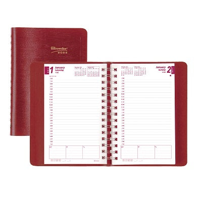 Picture of Planner-Daily, Wire 8x5 Red, English 2022