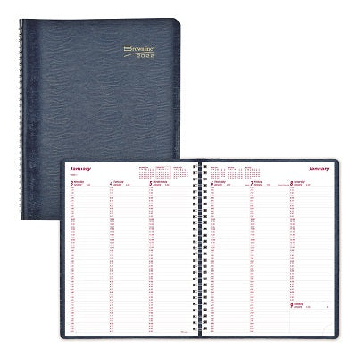 Picture of Planner-Weekly, Wire 11x8-1/2 Blue, English 2022