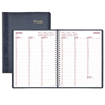 Picture of Planner-Weekly, Wire 11x8-1/2 Blue, English 2023