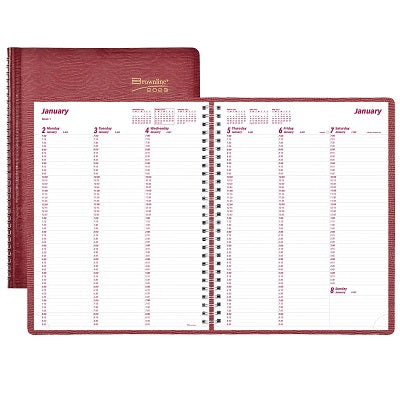 Picture of Planner-Weekly, Wire 11x8-1/2 Red, English 2023