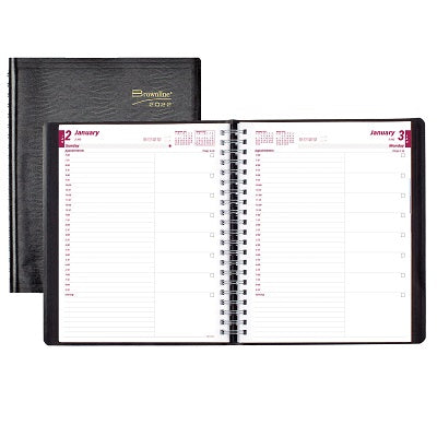 Picture of Planner-Daily, Wire 11x8-1/2 Black, English 2022