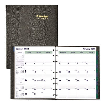 Picture of Planner-17 Month, Coilpro 9-1/4x7-1/4 Black, English 2022