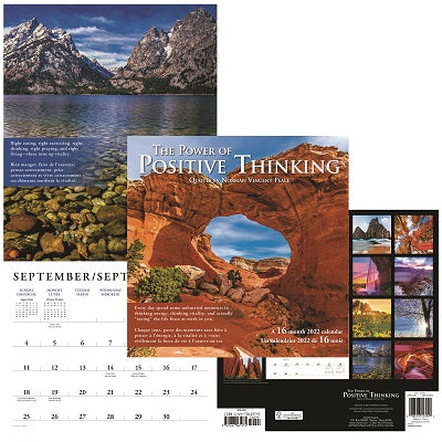 Picture of Calendar-Wall Monthly 12x12 Power Positive Thinking 2022