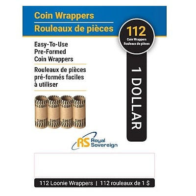 Picture of Coin Wrappers-Paper Preformed, Loonie 112/Pack