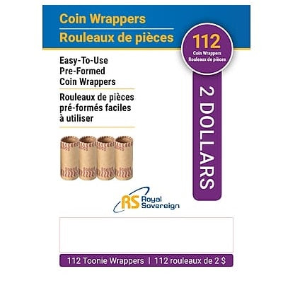 Picture of Coin Wrappers-Paper Preformed, Toonie 112/Pack