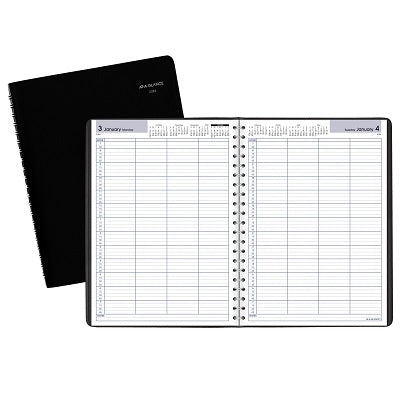 Picture of Planner-4-Person, Daily 7-7/8x11 1/4 Hour Black English 2023