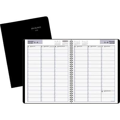 Picture of Planner-Weekly, Wire 8.5x11 Black, Bilingual 2023