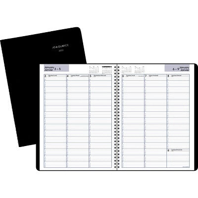 Picture of Planner-Weekly, Wire 8.5x11 Black, Bilingual 2022