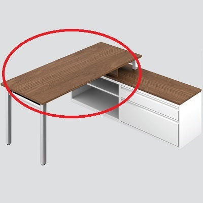 Picture of Table Desk-Ionic Overlap With Legs