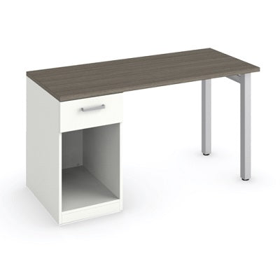 Picture of Desk-Ionic With Open Pedestal & Drawer 24" X 54", Acajou