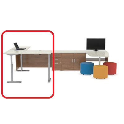 Picture of Workstation-Ionic Height Adjustable L-Shape