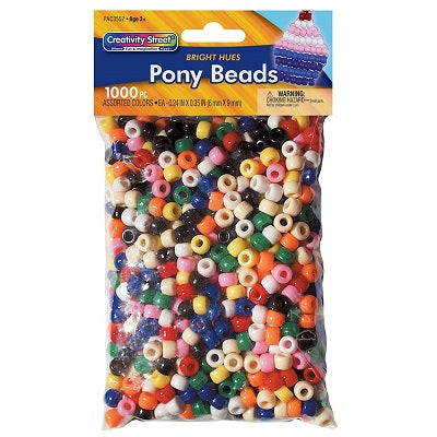 Picture of Beads-Pony, Bright Hues 6mmx9mm 1000/Pk