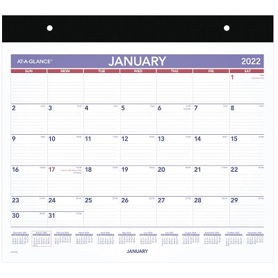Picture of Calendar Pad-Desk/Wall Monthly Repositionable Medium Eng. 22